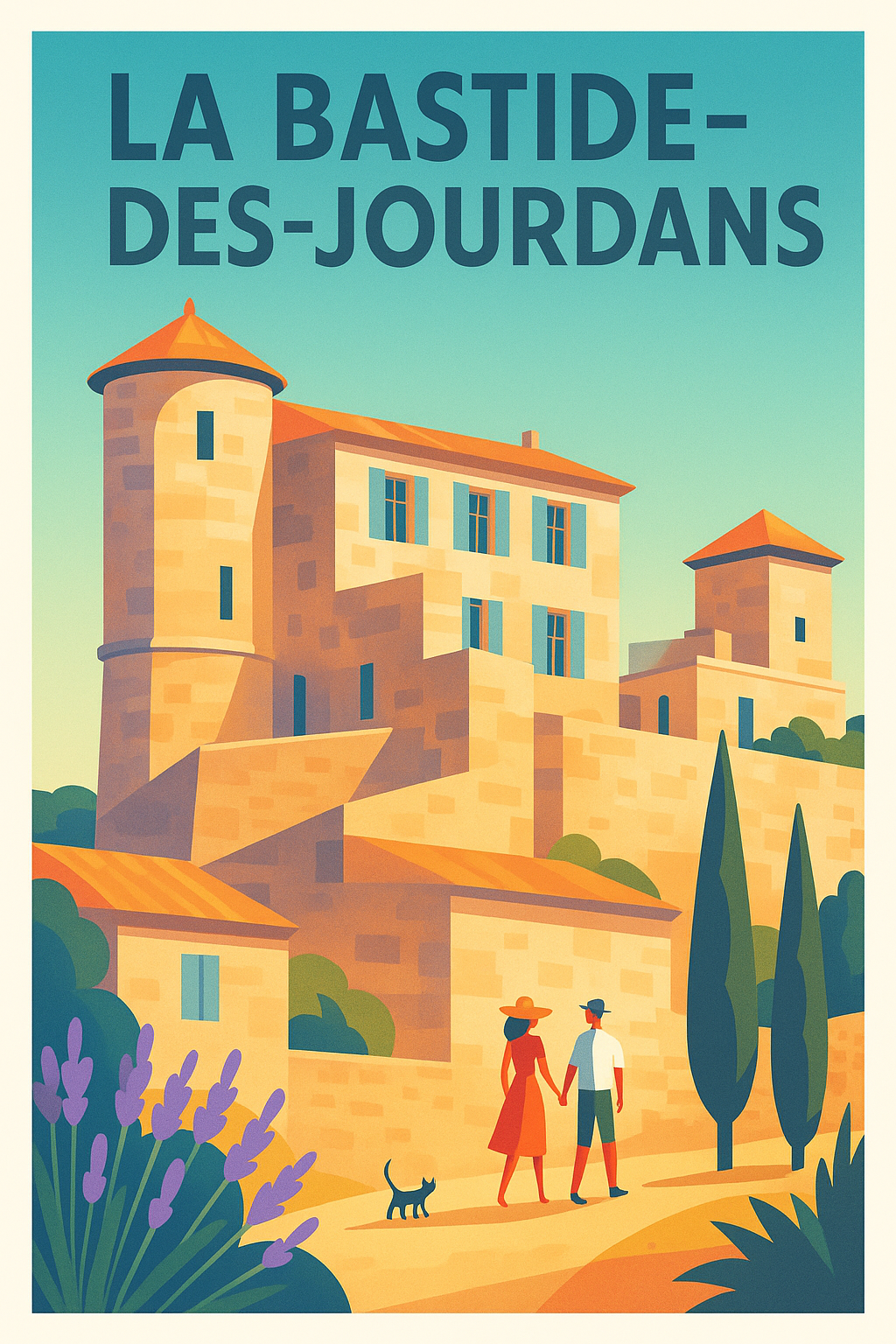 Affiche de La Bastide-des-Jourdans - Charme provençal intemporel