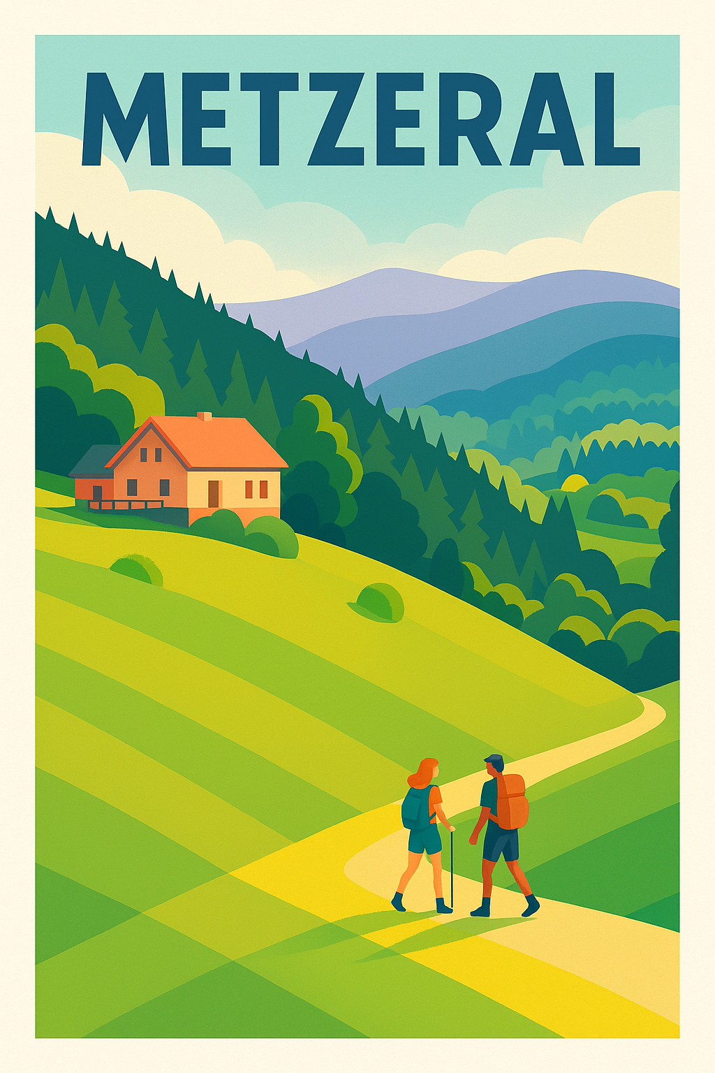 Affiche de Metzeral - Échappez-vous dans les paysages verdoyants