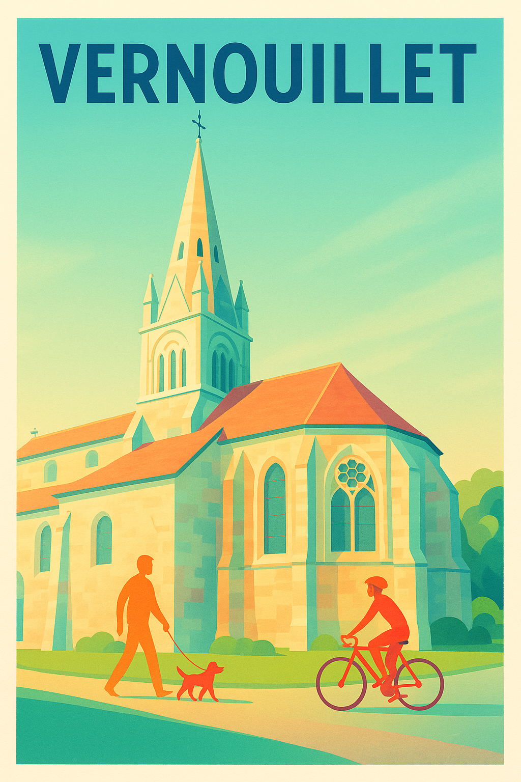 Affiche de Vernouillet - Charme paisible et architecture élégante