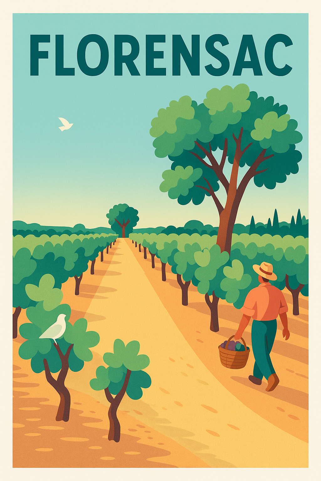 Affiche de Florensac - Promenade paisible au cœur des vignes