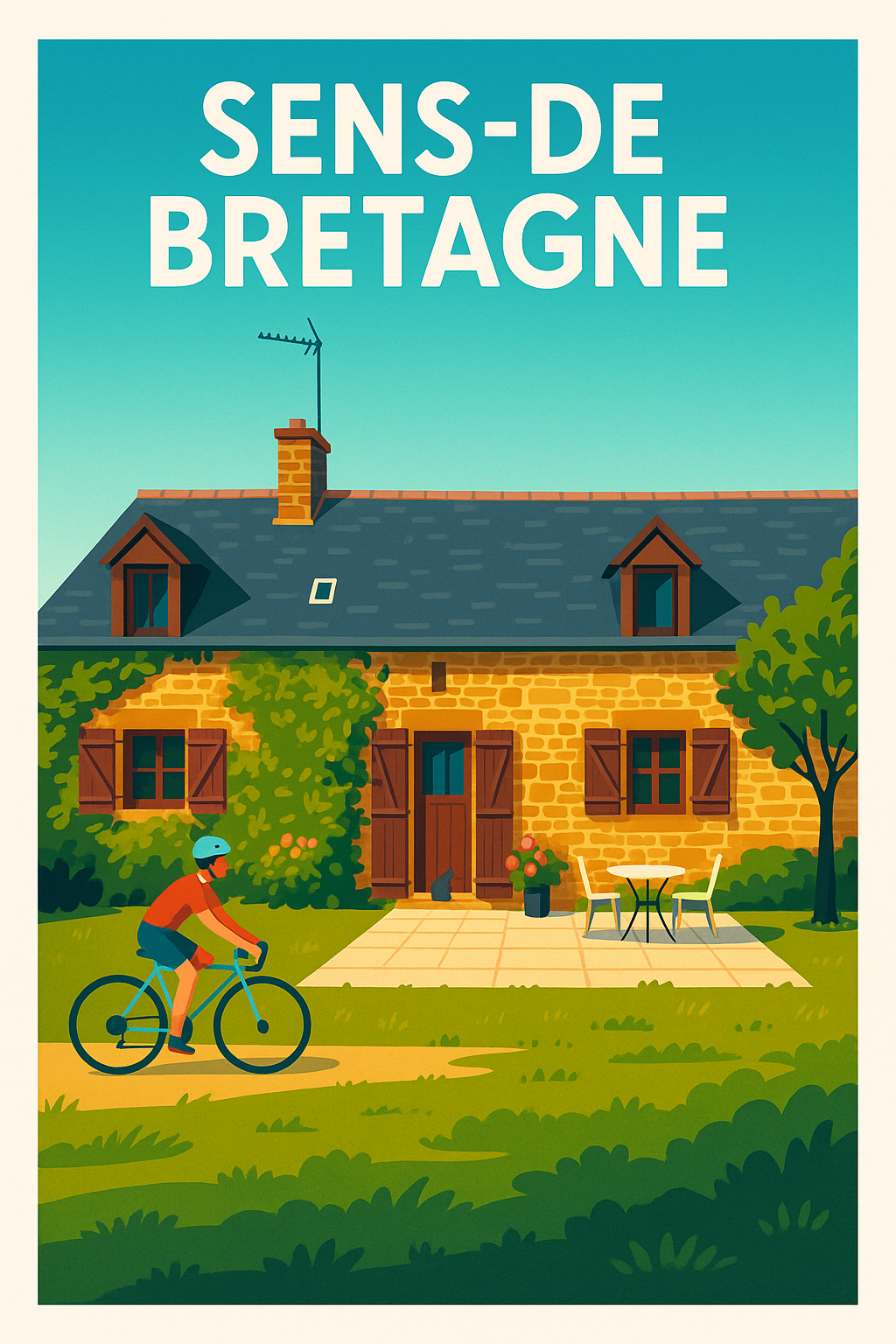 Affiche de Sens-de-Bretagne - Charme et Sérénité à la Campagne