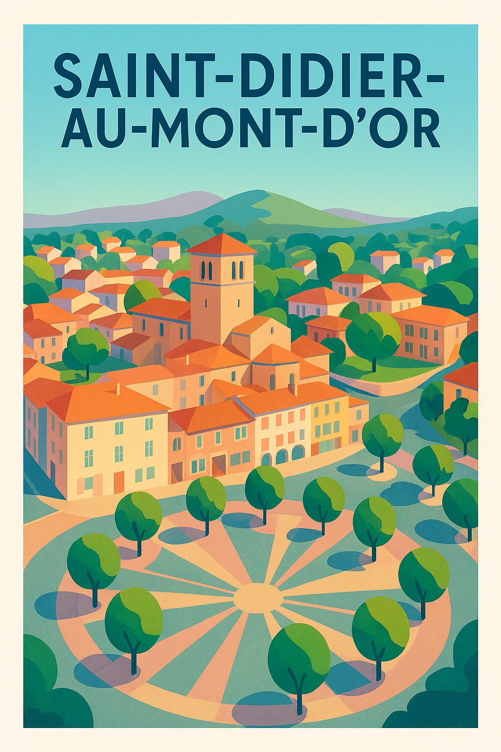 Affiche de Saint-Didier-au-Mont-d'Or - Charme et sérénité en lumière