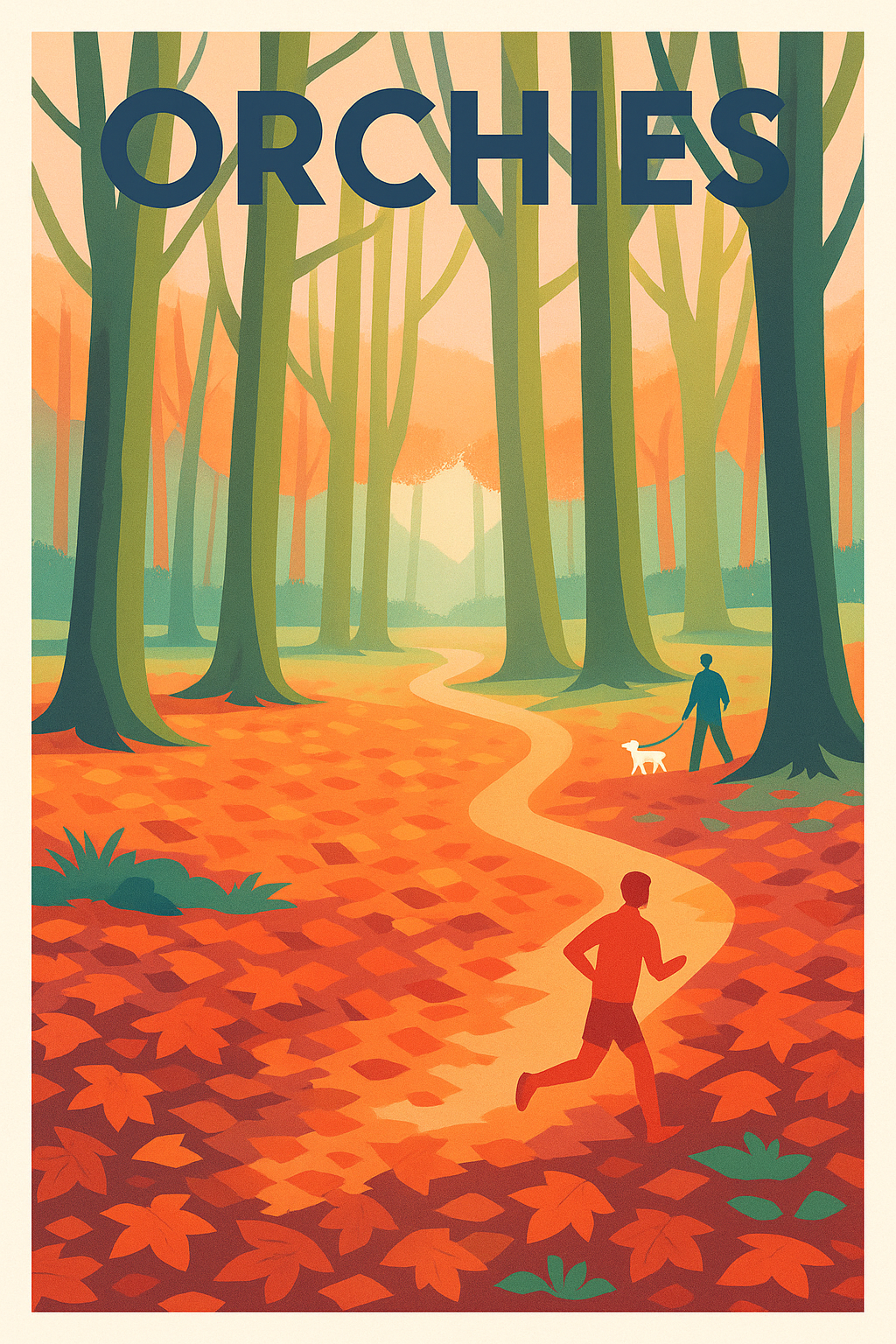 Affiche de Orchies - Promenade automnale en forêt