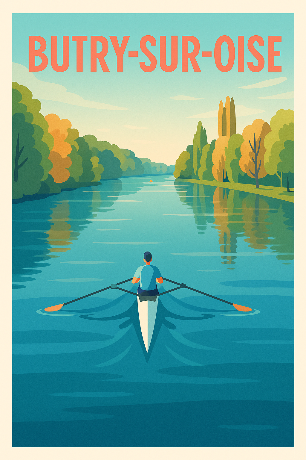 Affiche de Butry-sur-Oise - Évasion paisible sur la rivière
