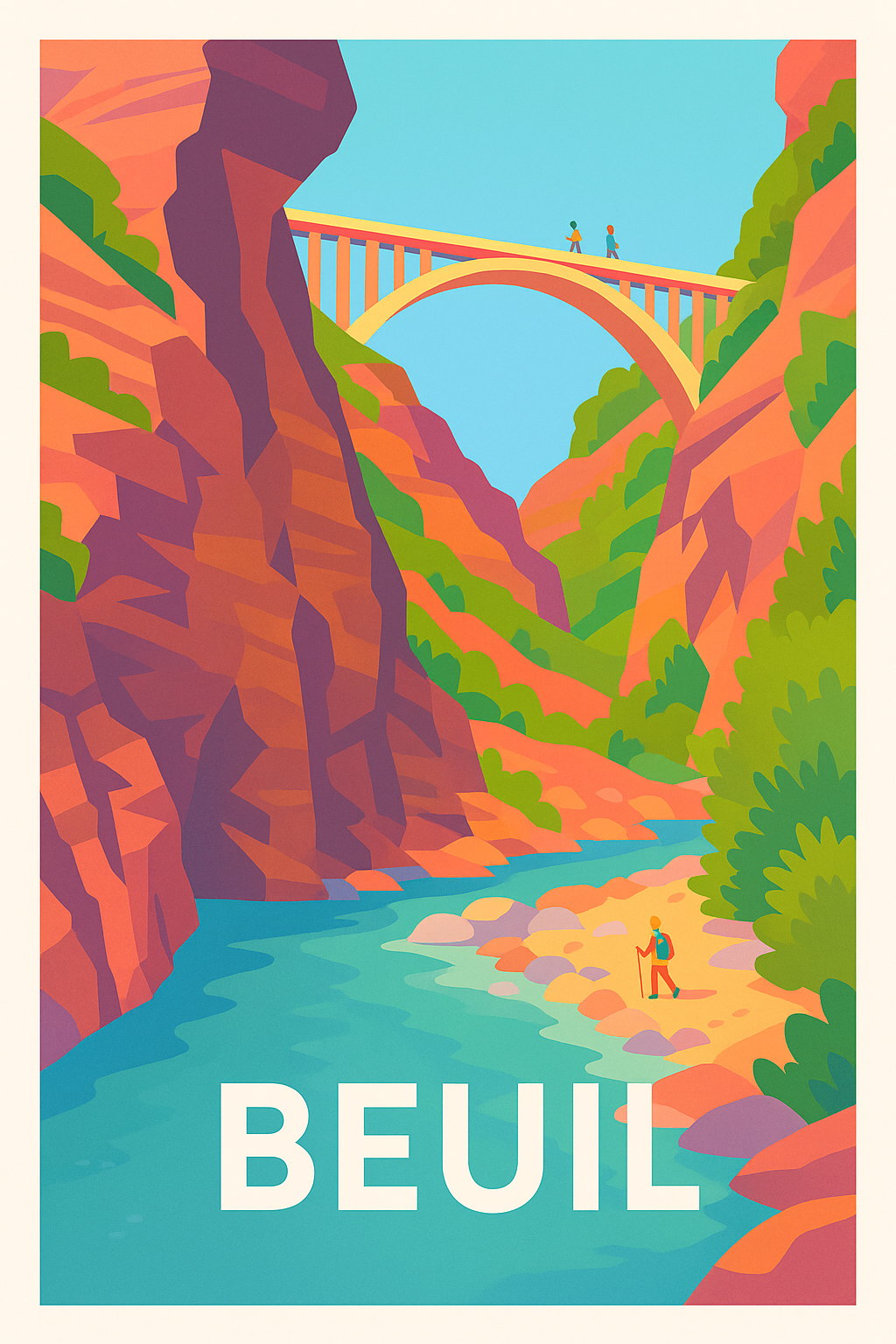 Affiche de Beuil - Splendeur nature et paysages vibrants
