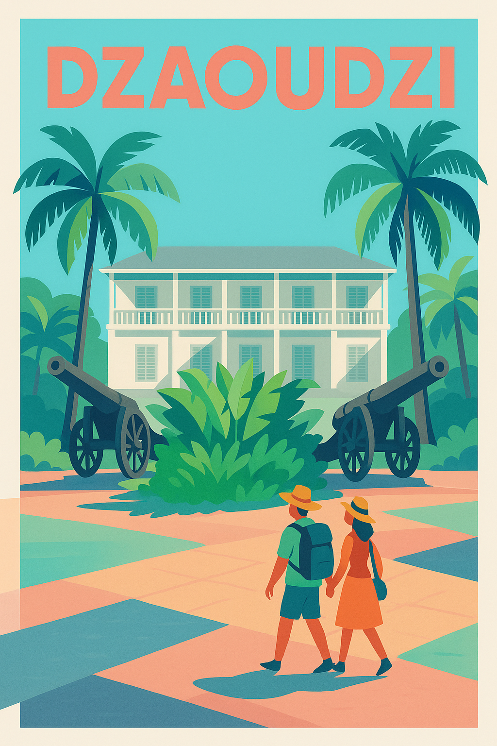 Affiche de Dzaoudzi - Voyage au cœur de l'histoire tropicale