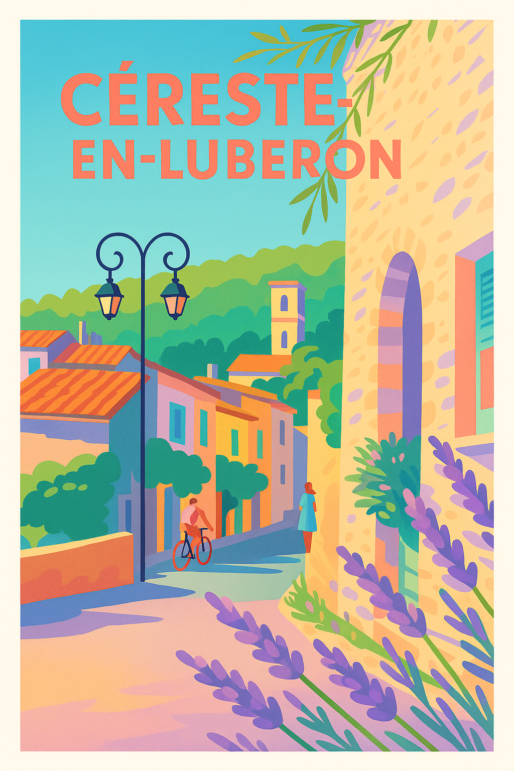 Affiche de Céreste-en-Luberon - Charme Provençal et Douceur de Vivre