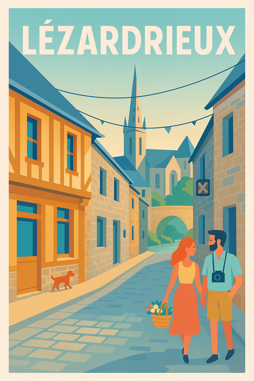 Affiche de Lézardrieux - Un charme intemporel au cœur de la Bretagne