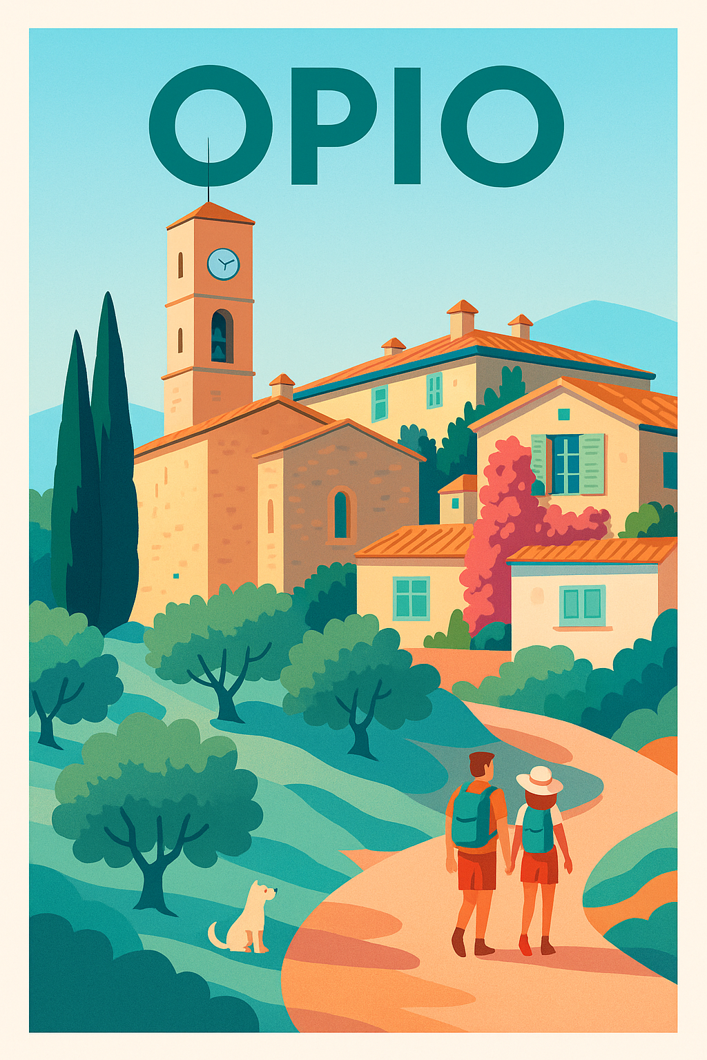 Affiche de Opio - Charmante escapade provençale
