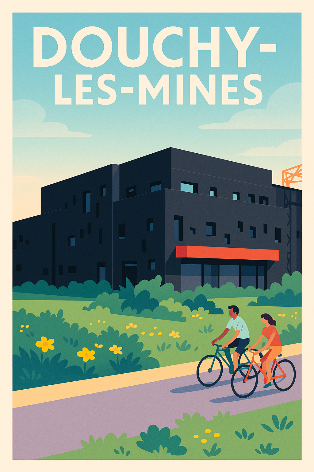 Affiche de Douchy-les-Mines - Douceur de vie à vélo