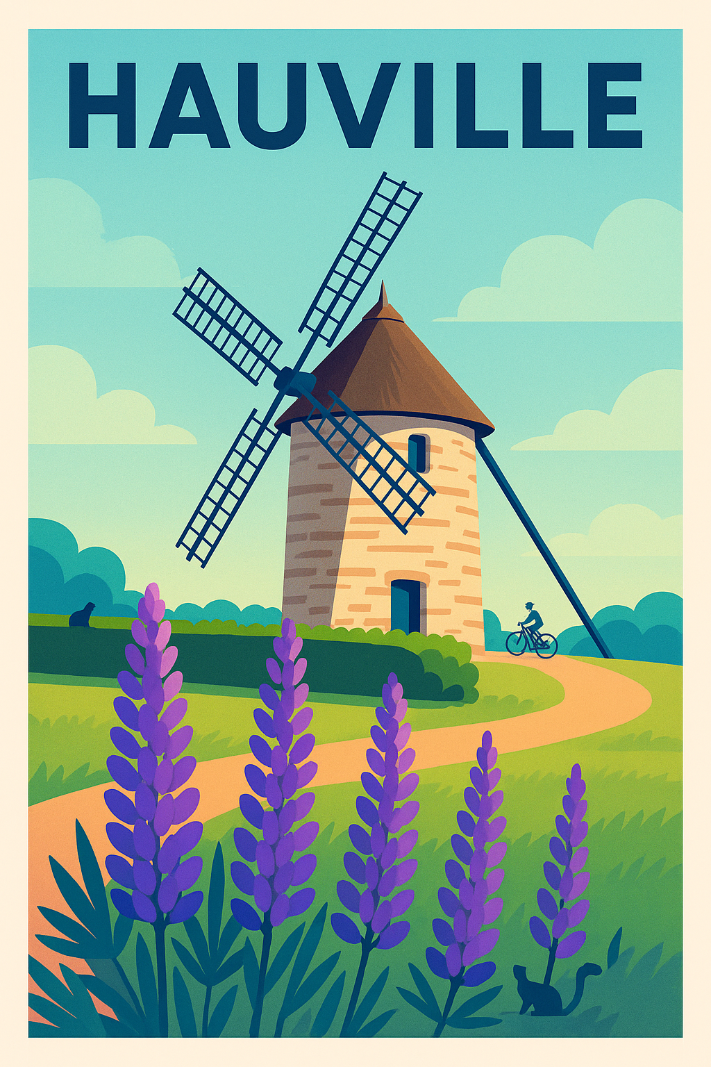 Affiche de Hauville - Charme bucolique et vent d'histoire