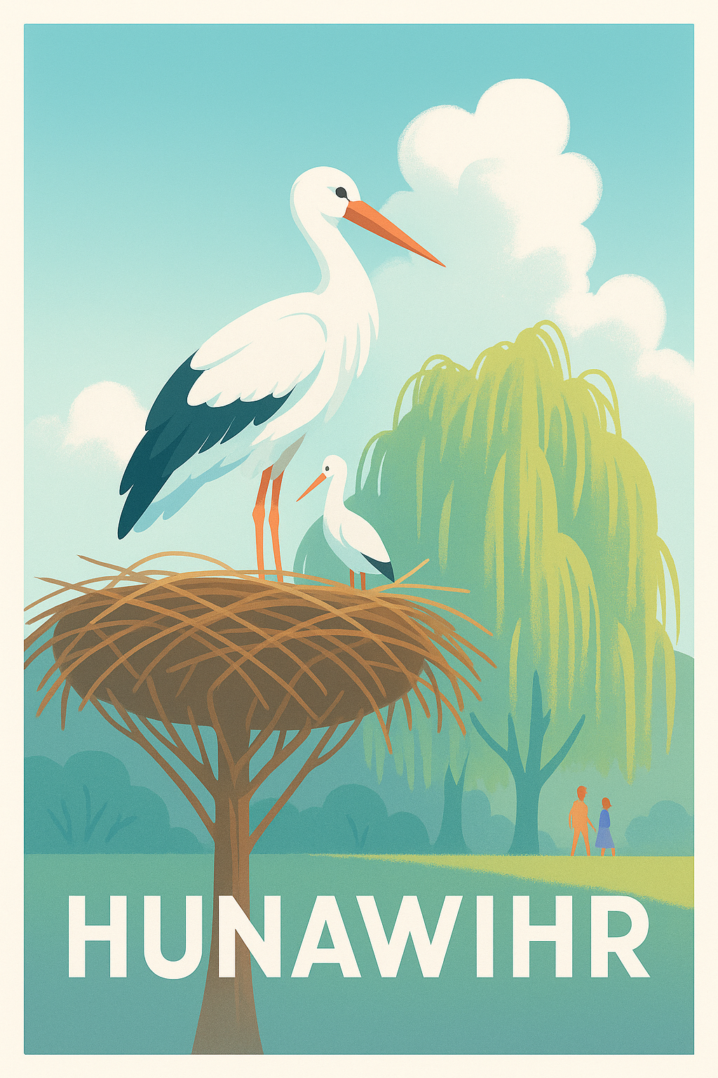 Affiche de Hunawihr - Évasion naturelle et sérénité alsacienne