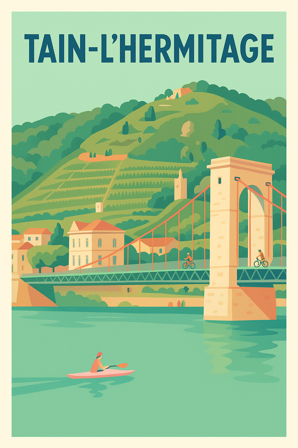 Affiche de Tain-l'Hermitage - Charme bucolique au fil de l'eau