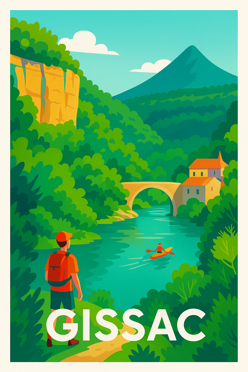 Affiche Gissac — Plongée au cœur de la nature sauvage · poster d'art de Gissac