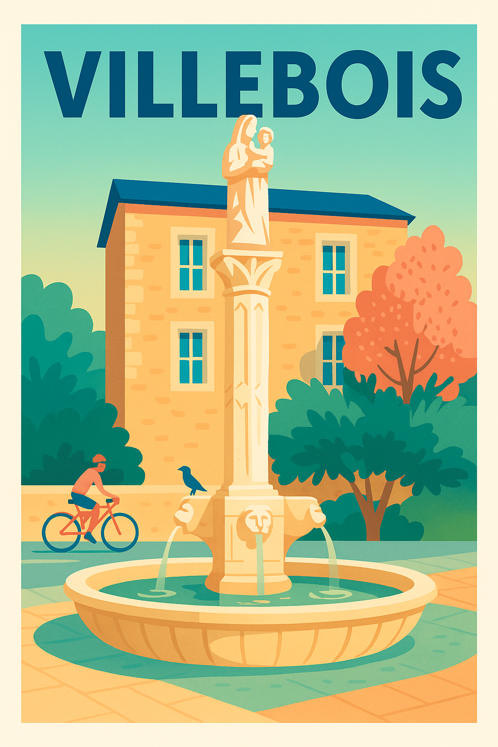 Affiche de Villebois - Charme et Sérénité au Cœur du Village