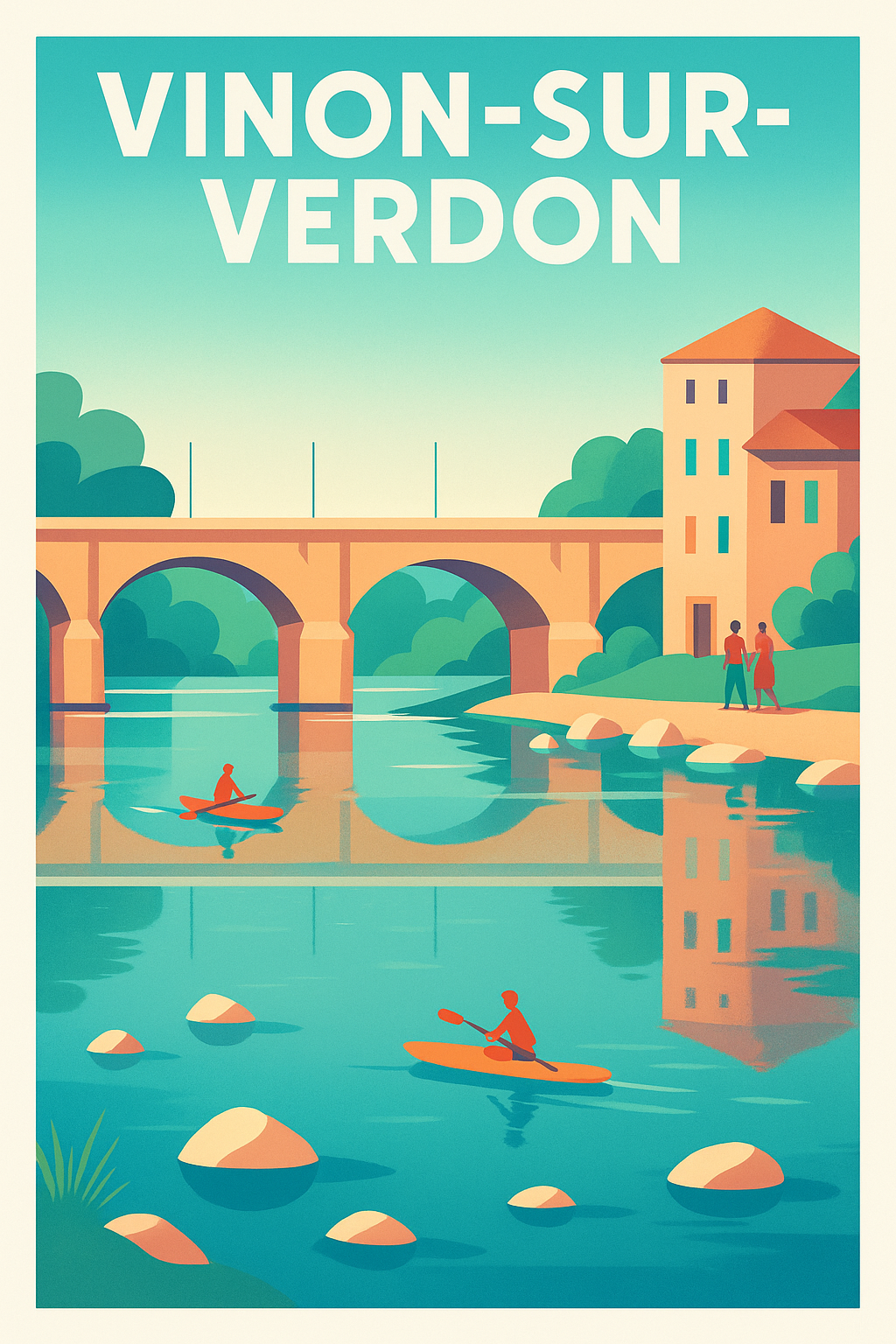 Affiche de Vinon-sur-Verdon - Évasion tranquille en Provence