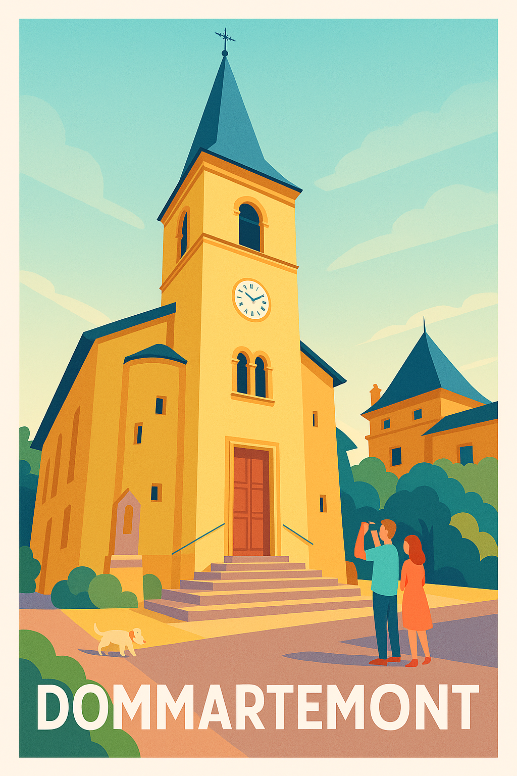 Affiche de Dommartemont - Charme tranquille et patrimoine local