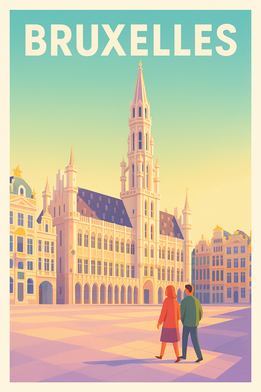 Affiche de Bruxelles - L'élégance intemporelle de la Grand-Place