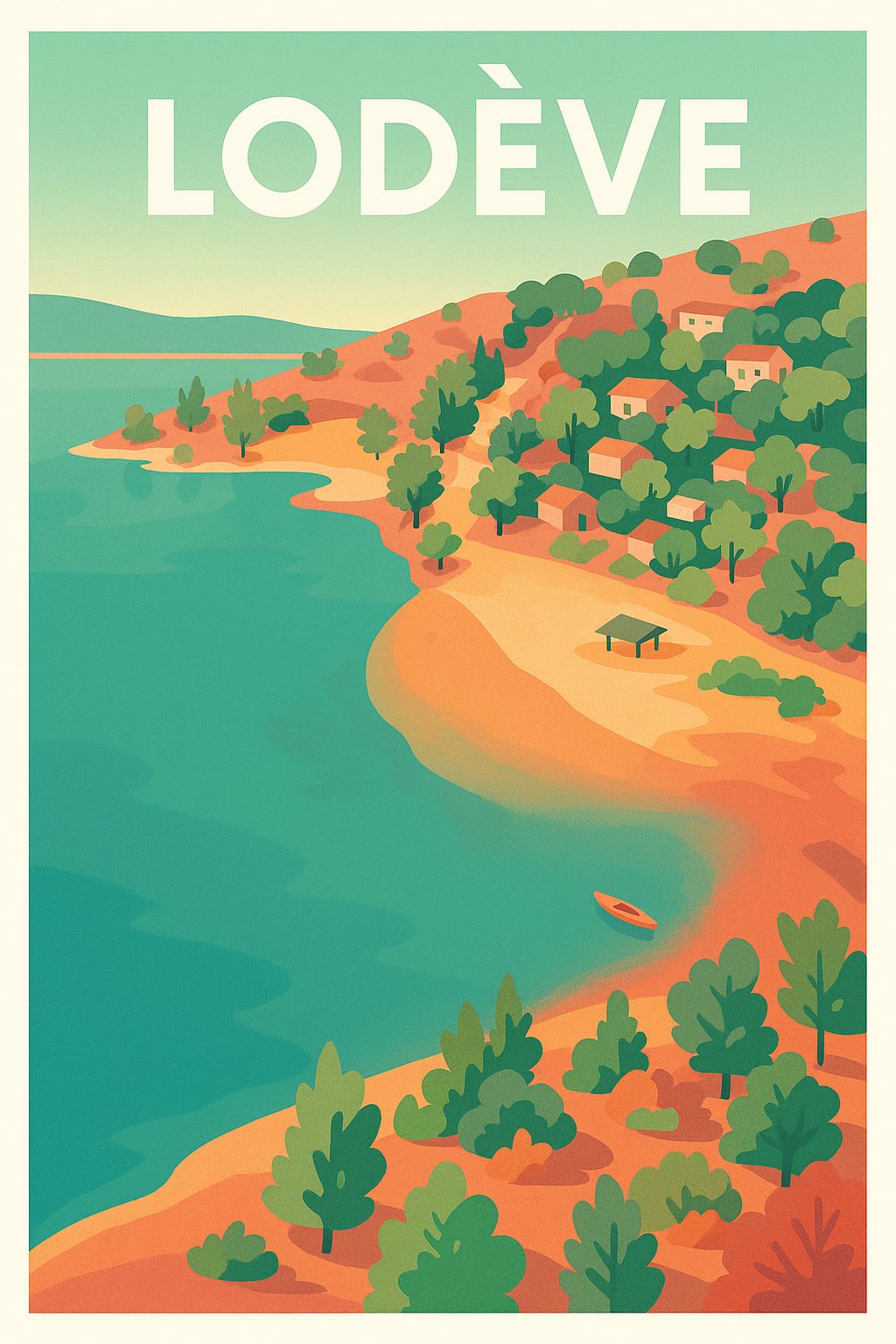 Affiche de Lodève - Évasion douce au bord de l'eau