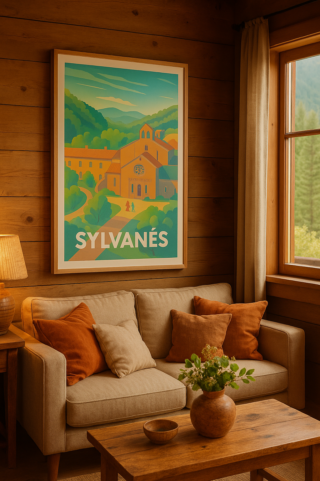 Affiche Sylvanes — Charme et sérénité au cœur de l'Abbaye · poster d'art de Sylvanes