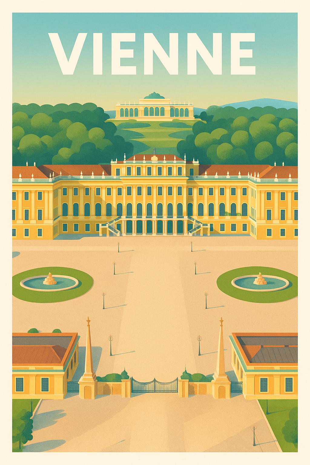 Affiche de Vienne - Splendeur impériale au palais de Schönbrunn