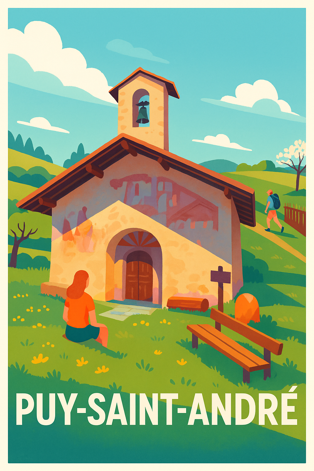 Affiche Puy-Saint-André — Charme et quiétude alpine · poster d'art de Puy-Saint-André