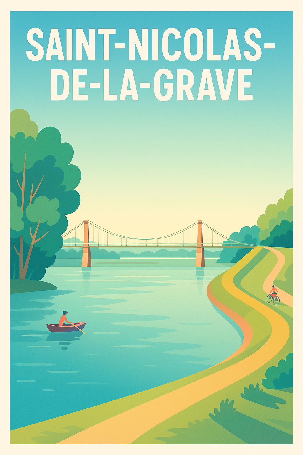 Affiche de Saint-Nicolas-de-la-Grave - Évasion au fil de l’eau