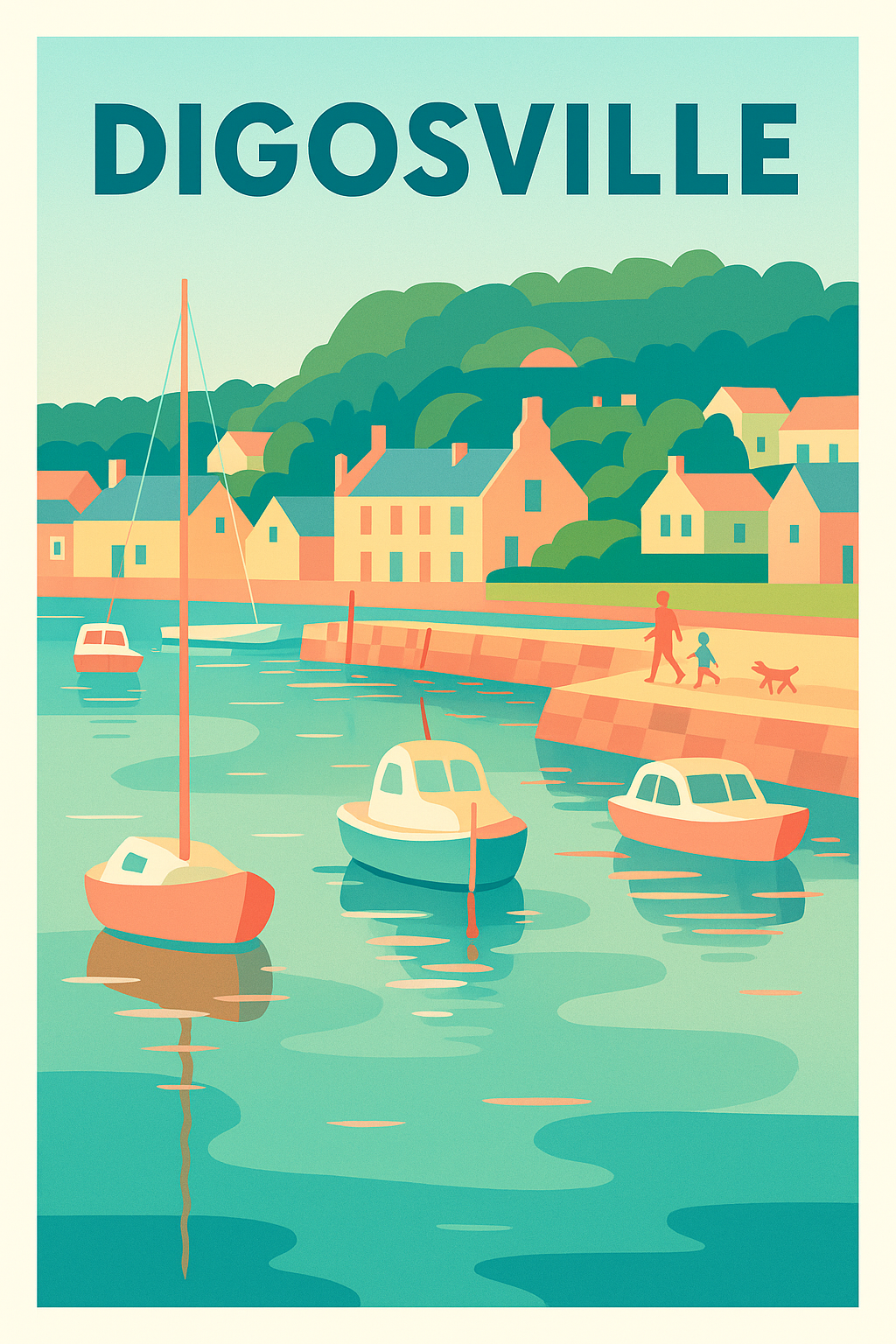 Affiche de Digosville - Escapade tranquille au bord de l'eau
