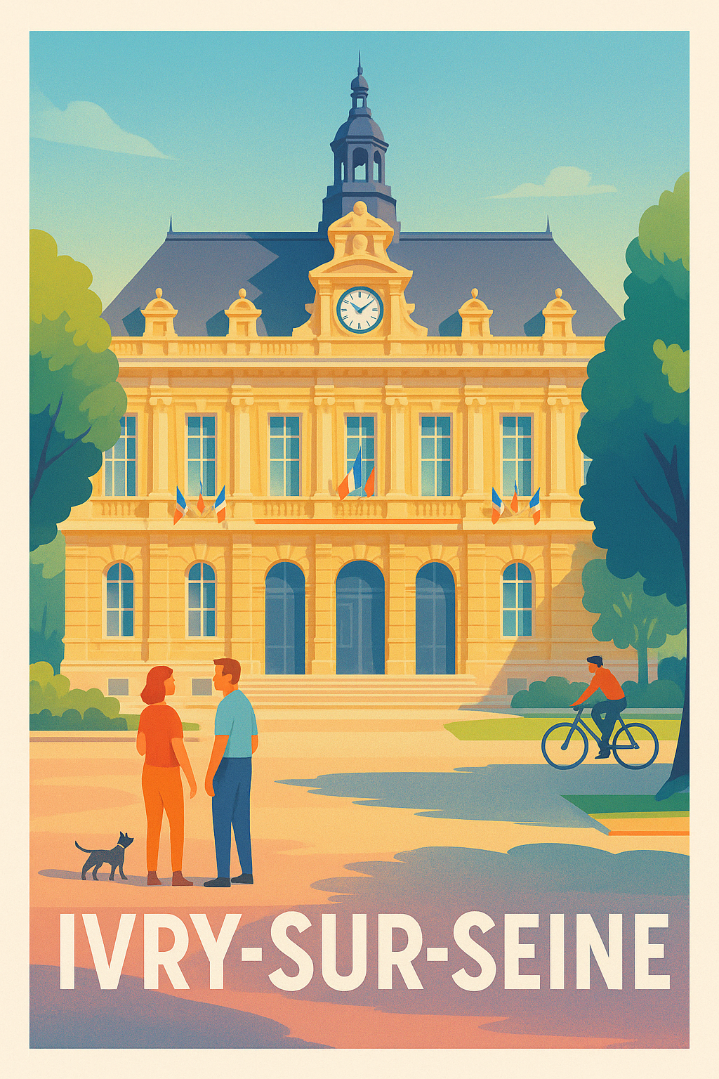 Affiche Ivry-sur-Seine - Charme et patrimoine aux portes de Paris