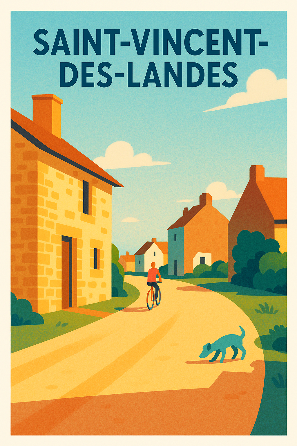 Affiche de Saint-Vincent-des-Landes - Douceur de vie bucolique