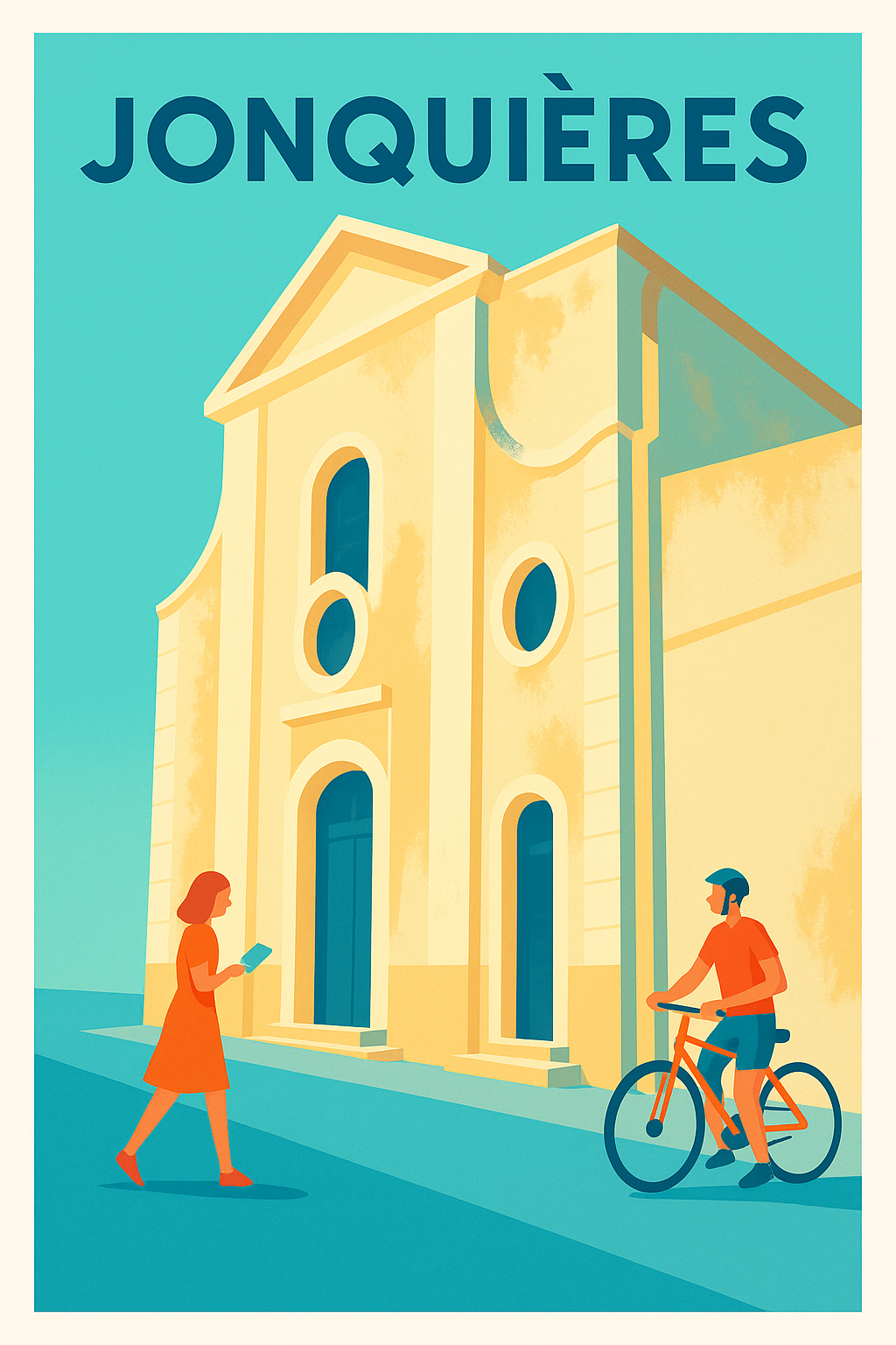 Affiche de Jonquières - Charme et douceur provençale