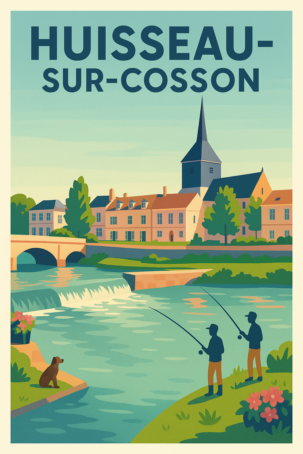 Affiche de Huisseau-sur-Cosson - Charme paisible en bord de rivière