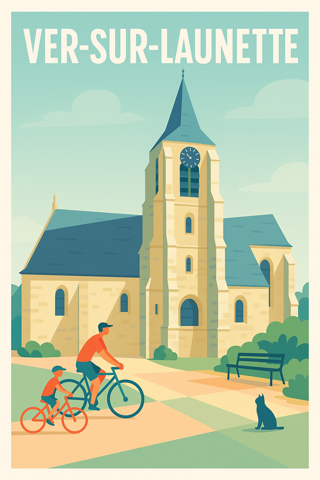 Affiche de Ver-sur-Launette - Charme paisible au cœur du village