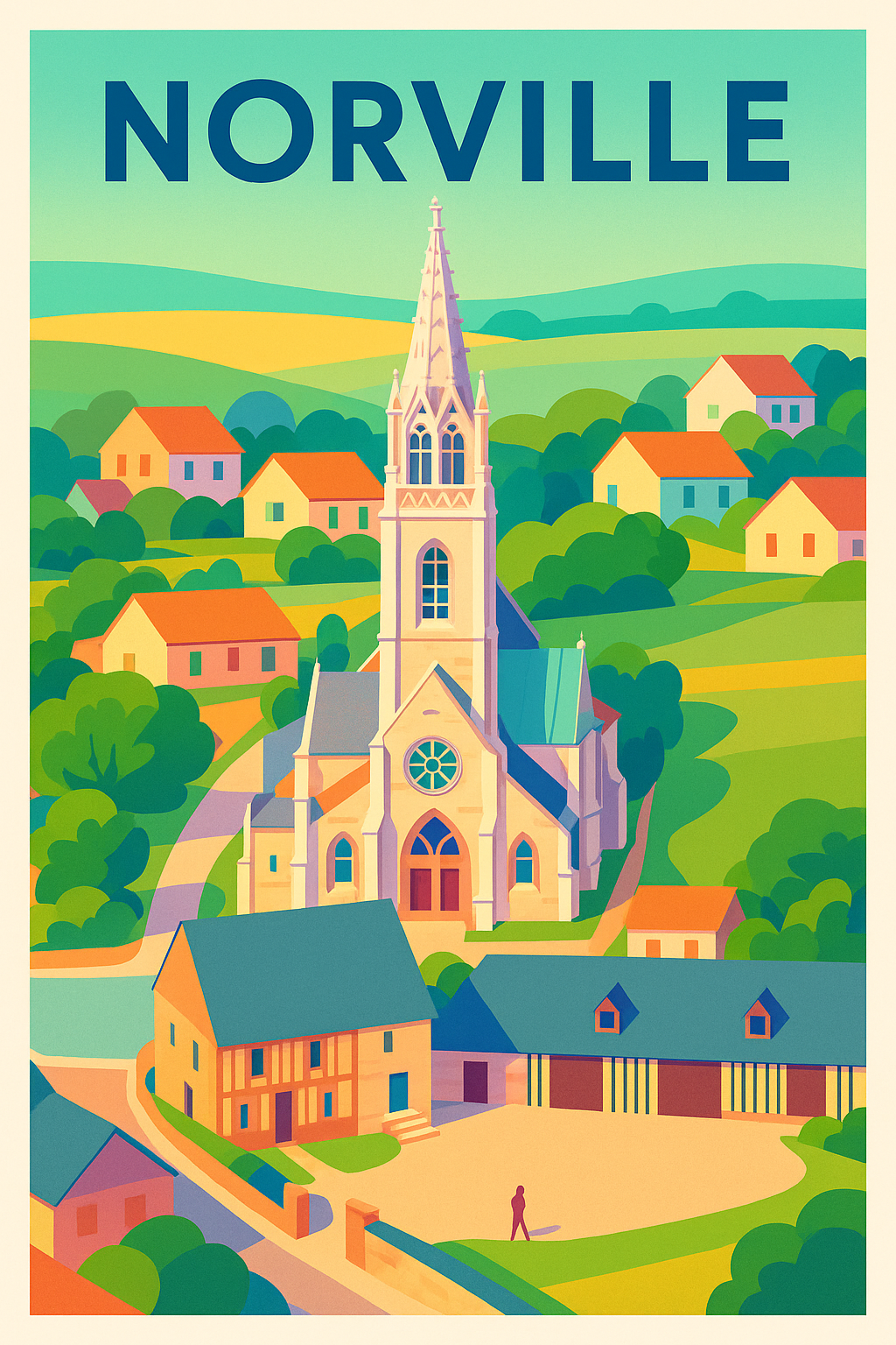 Affiche de Norville - Charme pittoresque et sérénité campagnarde