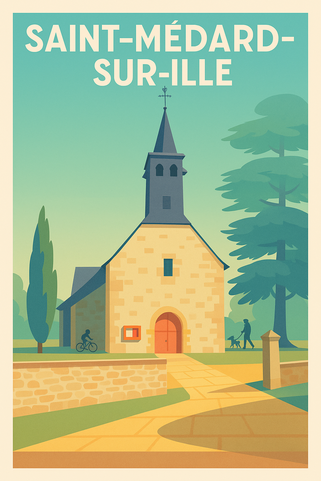 Affiche de Saint-Médard-sur-Ille - Charme et sérénité au fil de l'Ille