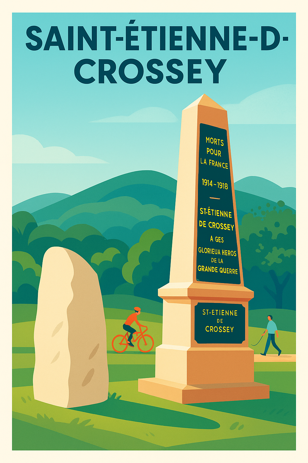 Affiche de Saint-Étienne-de-Crossey - Une invitation à la sérénité et à la mémoire