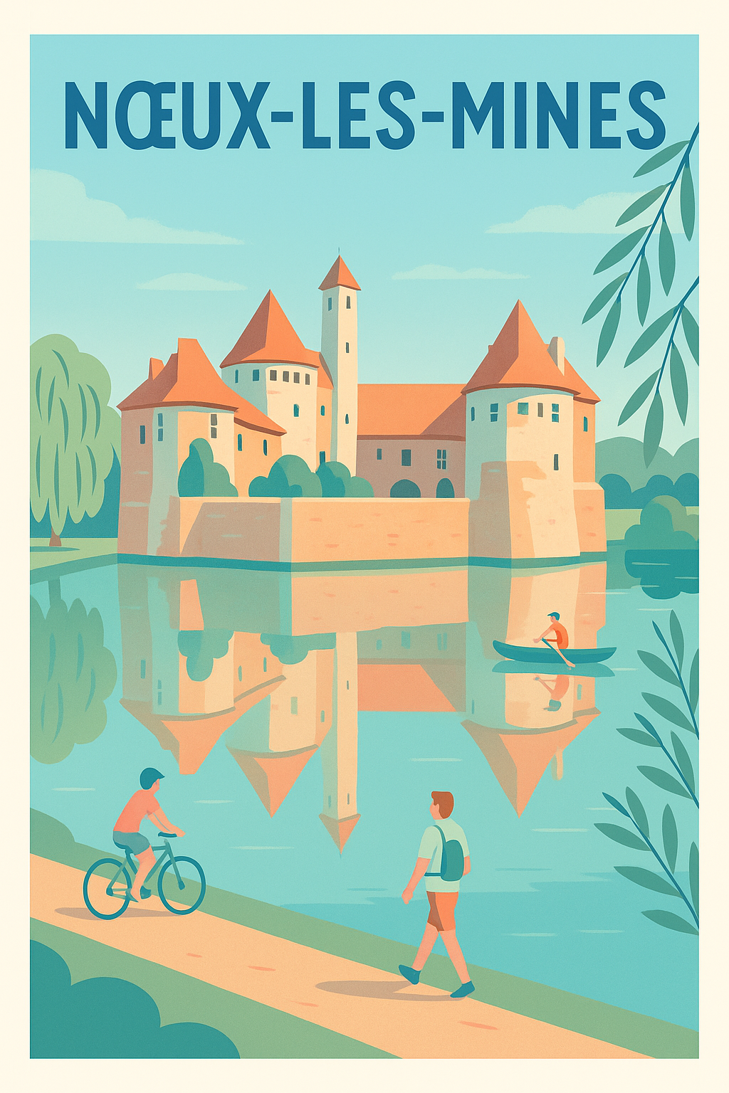 Affiche de Nœux-les-Mines - Charme paisible au bord de l'eau