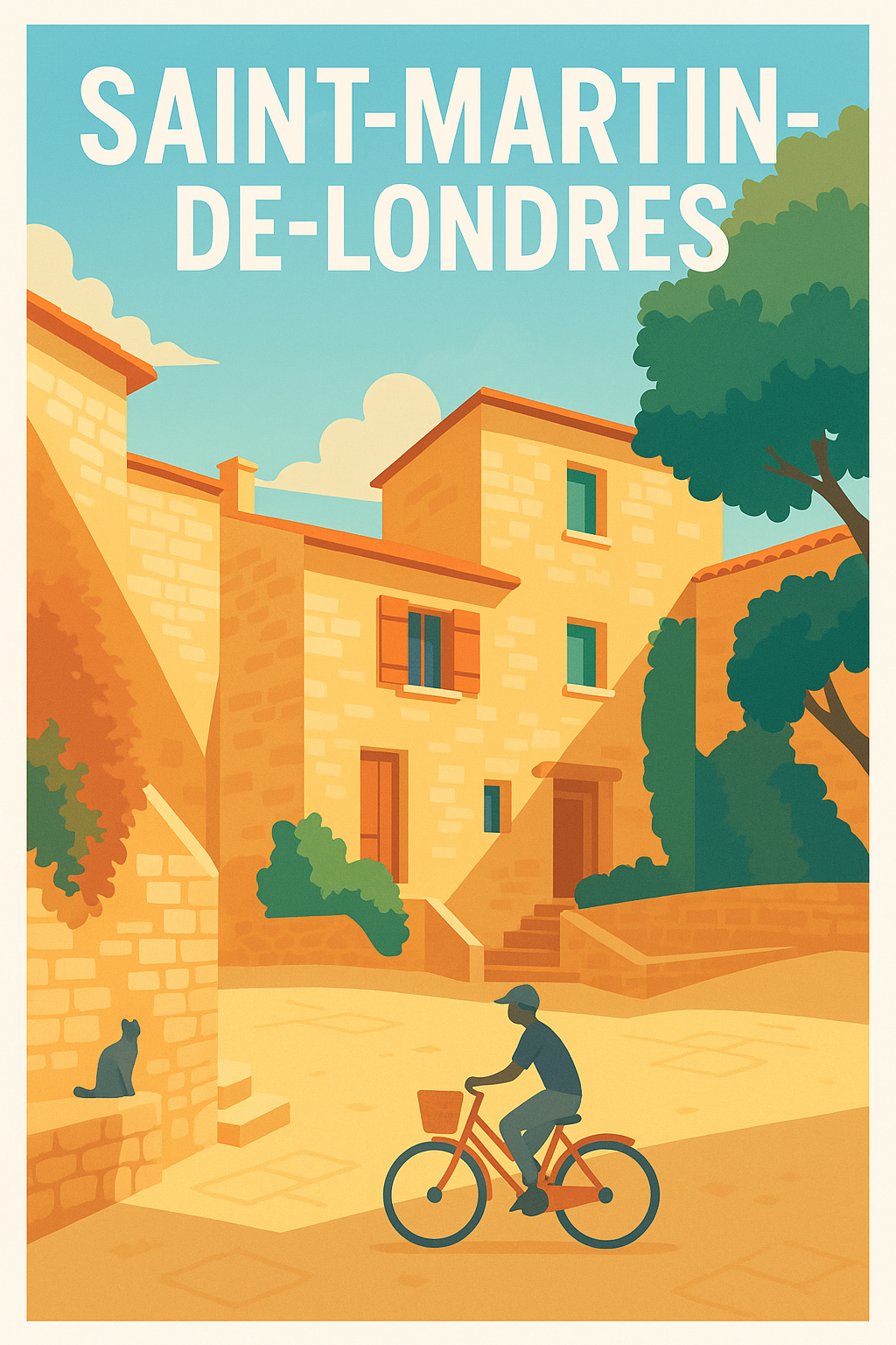 Affiche de Saint-Martin-de-Londres - Charme et sérénité provençale