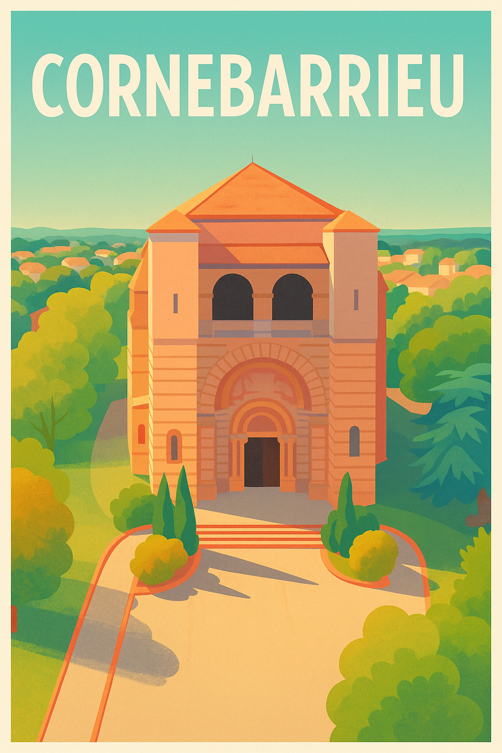 Affiche de Cornebarrieu - Émerveillez-vous devant l'architecture locale