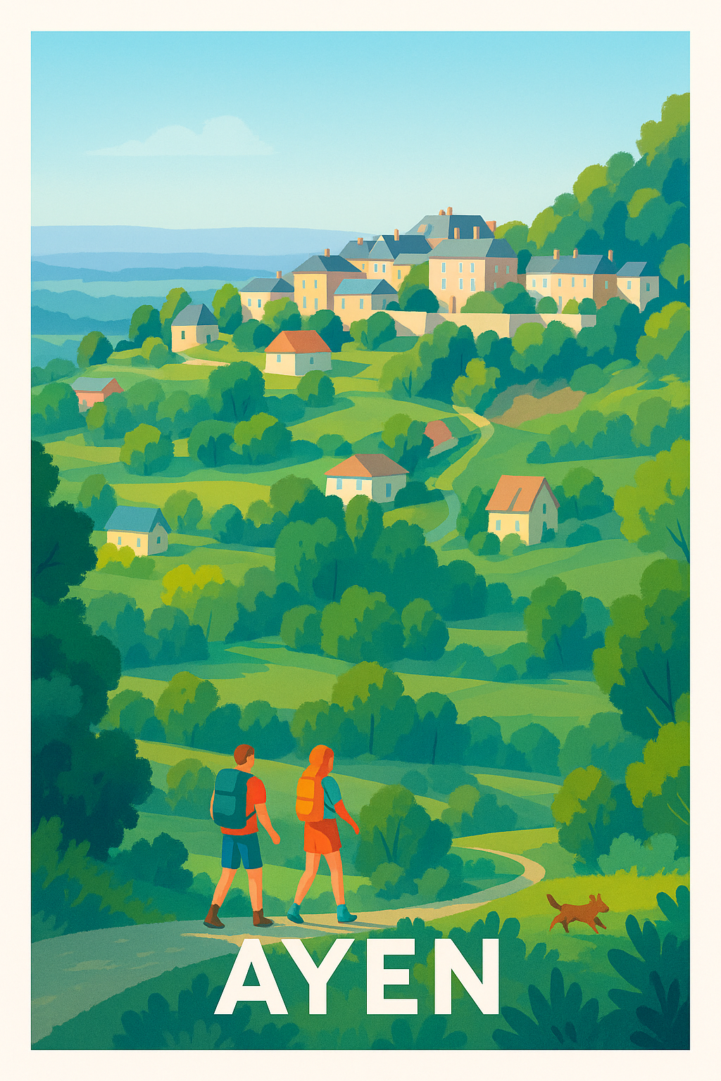 Affiche Ayen — Promenade bucolique en pleine nature · poster d'art de Ayen