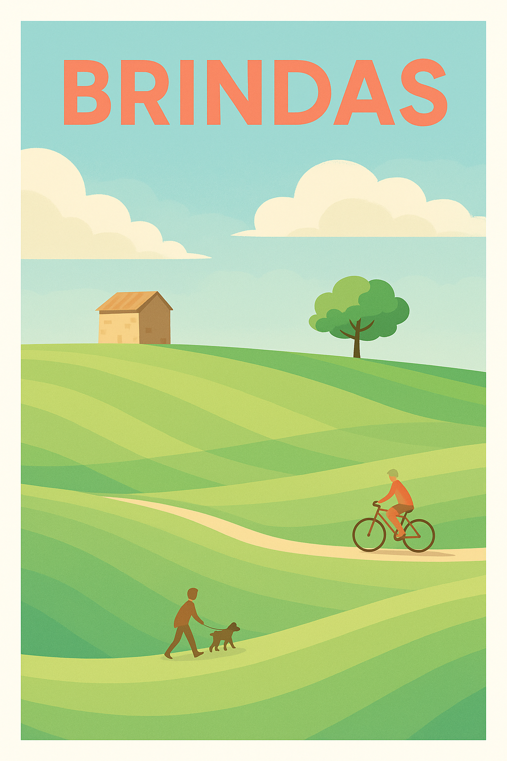 Affiche de Brindas - Une escapade bucolique à vélo et à pied