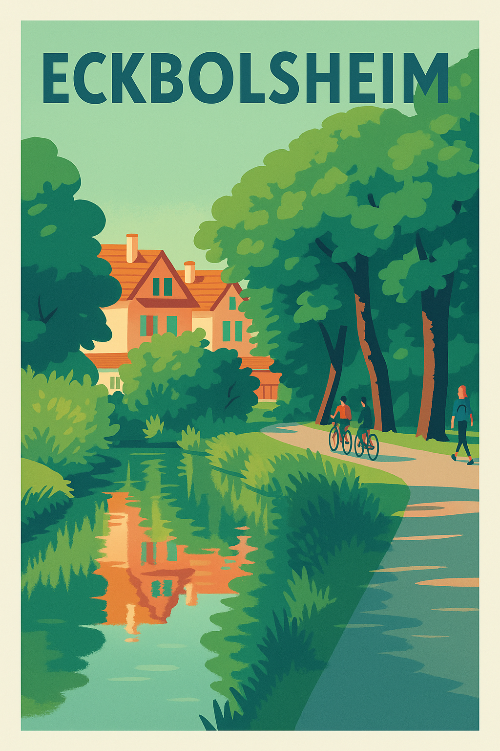 Affiche de Eckbolsheim - La sérénité au fil de l'eau