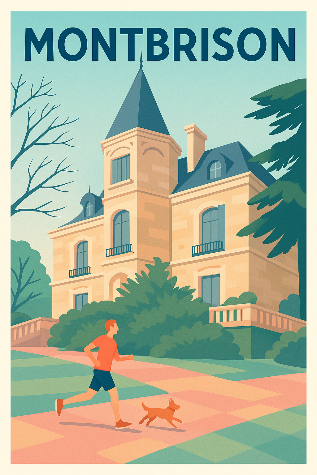 Affiche de Montbrison - L'élégance d'une balade champêtre