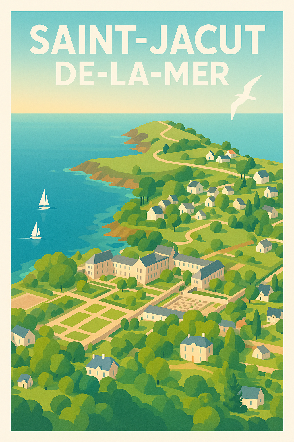 Affiche de Saint-Jacut-de-la-Mer - Évasion en bord de mer