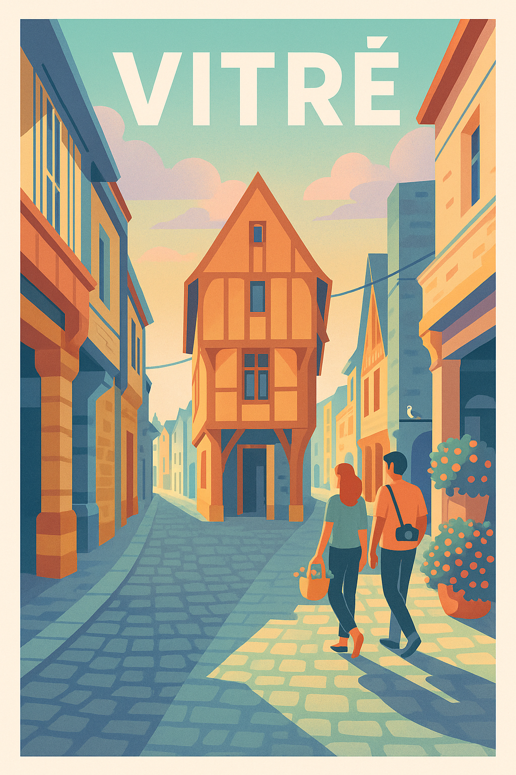 Affiche de Vitré - Balade en cœur de ville historique