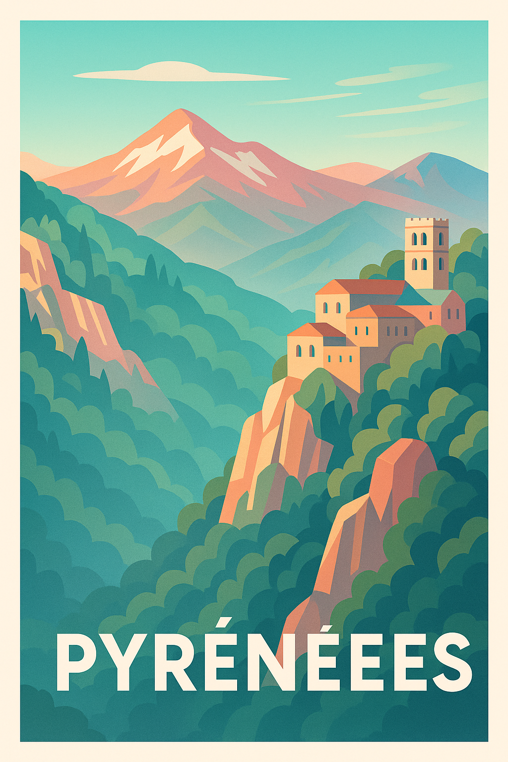 Affiche de Pyrénées - Évasion et sérénité en montagne