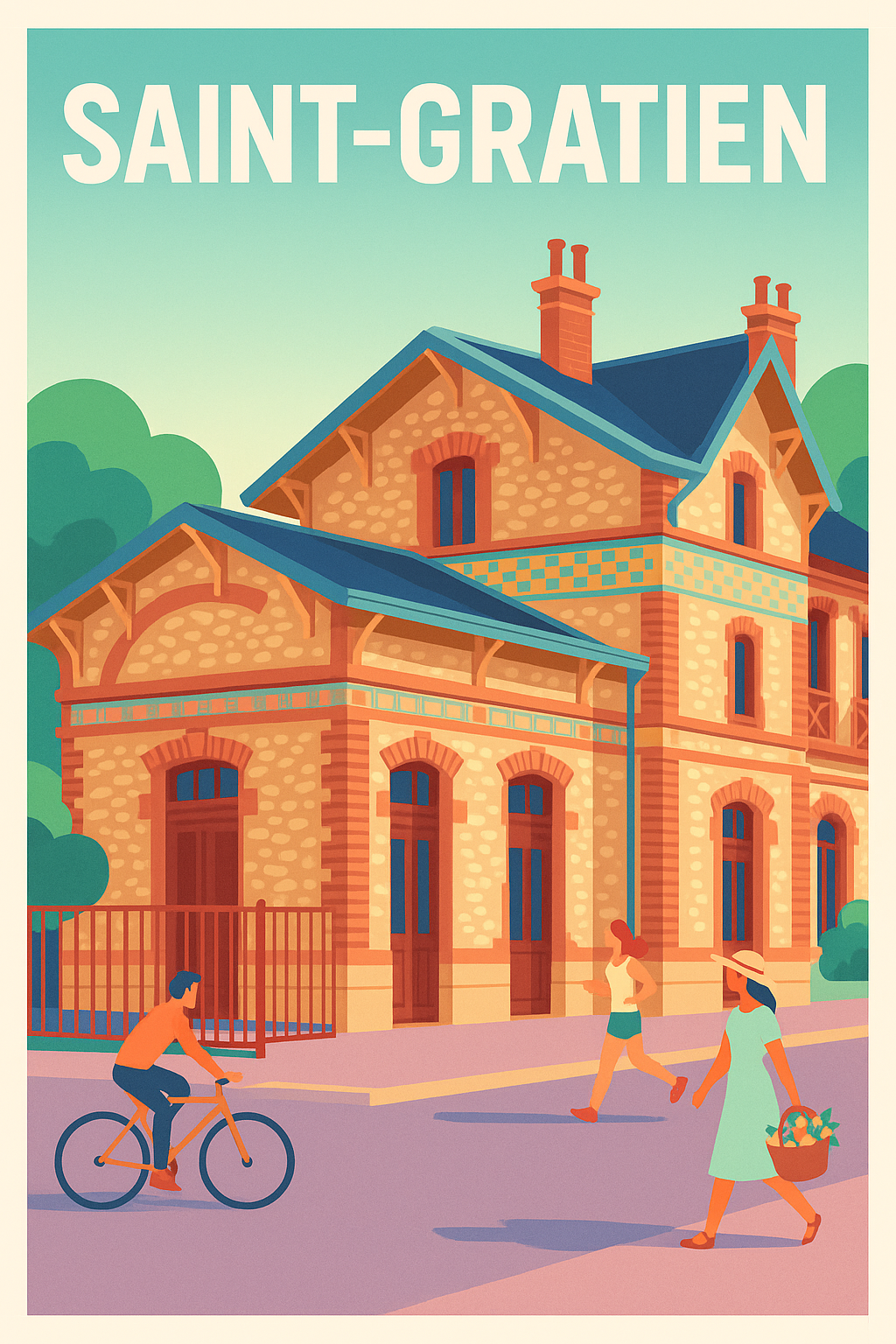 Affiche de Saint-Gratien - Charme et sérénité à chaque coin de rue