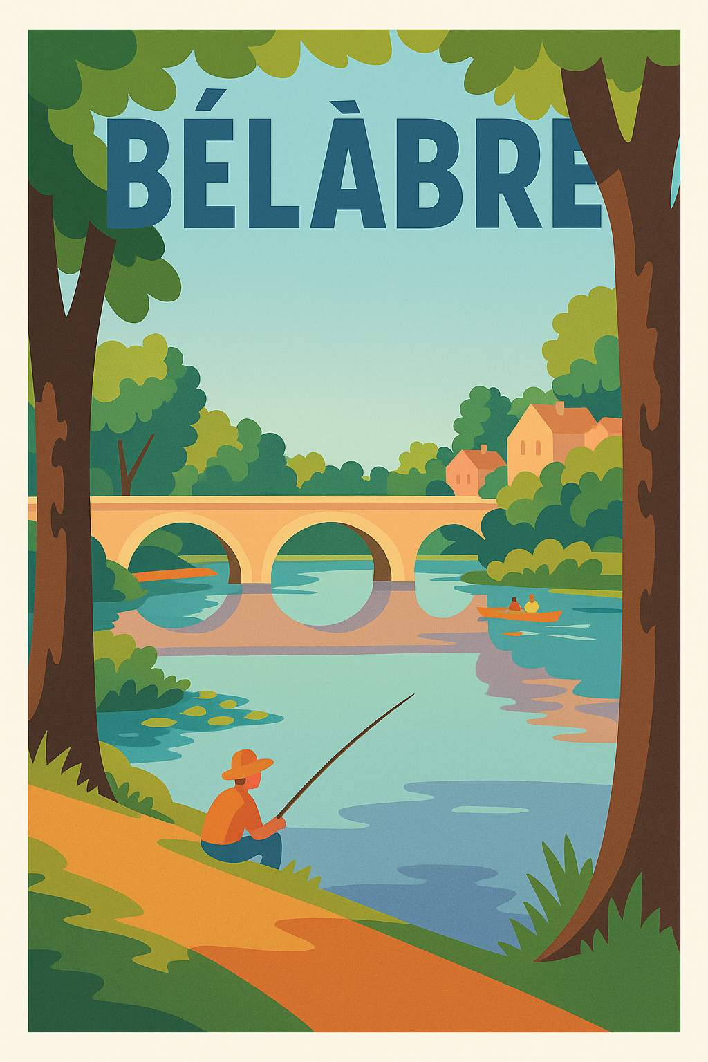 Affiche de Bélâbre - L'Évasion au Bord de l'Eau