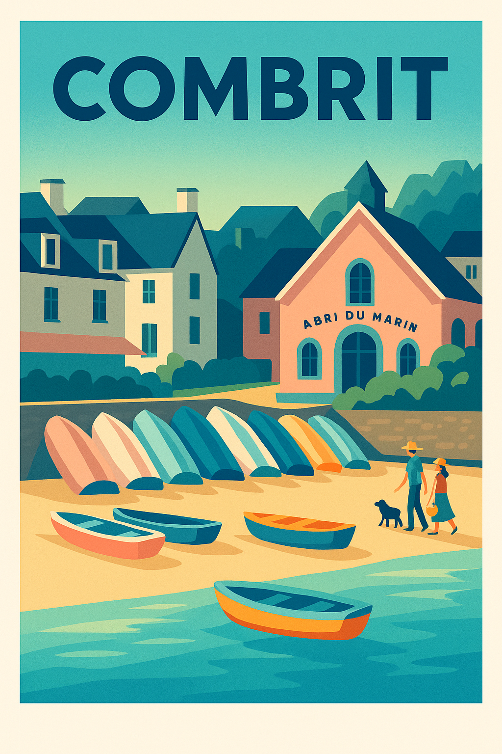 Affiche de Combrit - Charme côtier et douceur bretonne