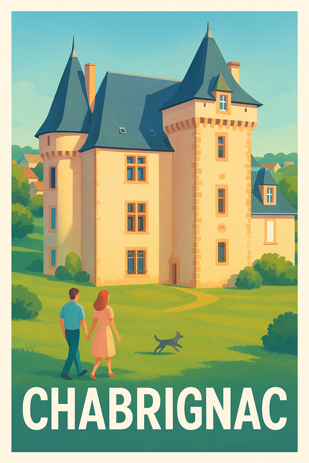 Affiche Chabrignac — Charme et sérénité au cœur du patrimoine · poster d'art de Chabrignac